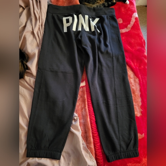 Vs pink vintage sweatpants, size large. - Picture 4 of 11